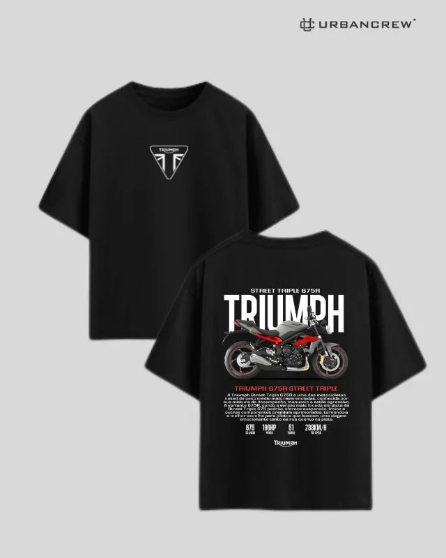Triumph: Street Triple 675R Bike Print Oversized T-Shirt