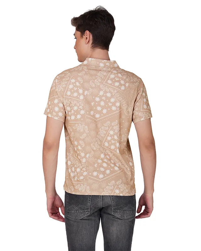 Wheat Design Floral Printed Shirt