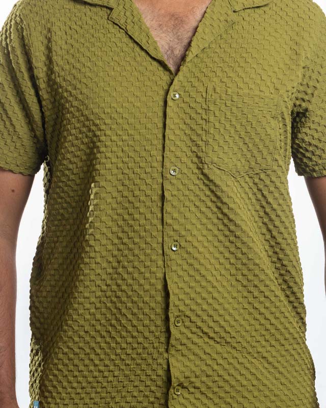 olive green texture shirt for men and women urbancrew