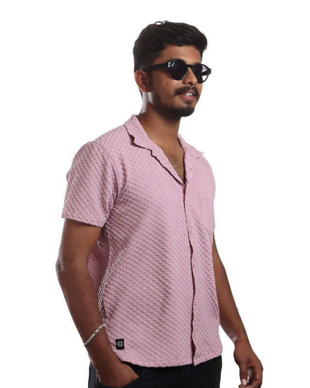 Light Pink Textured Shirt