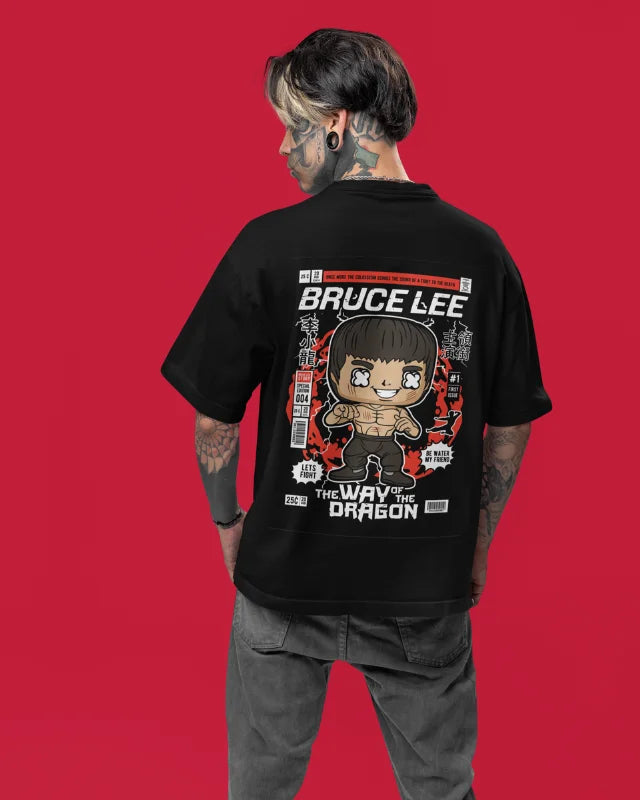 Bruce Lee: Printed Oversized T-Shirt