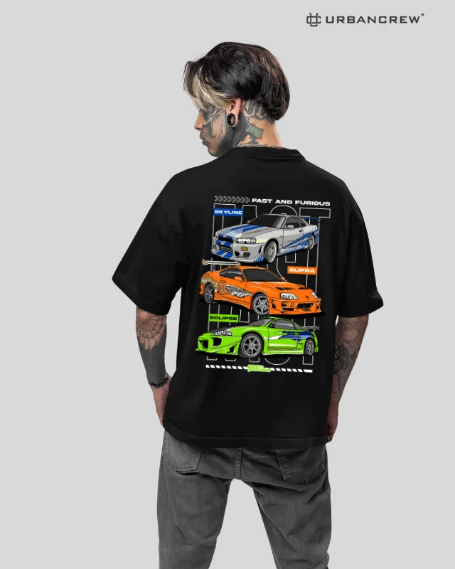 FF: Skyline, Supra & Eclipse Oversized T-Shirt