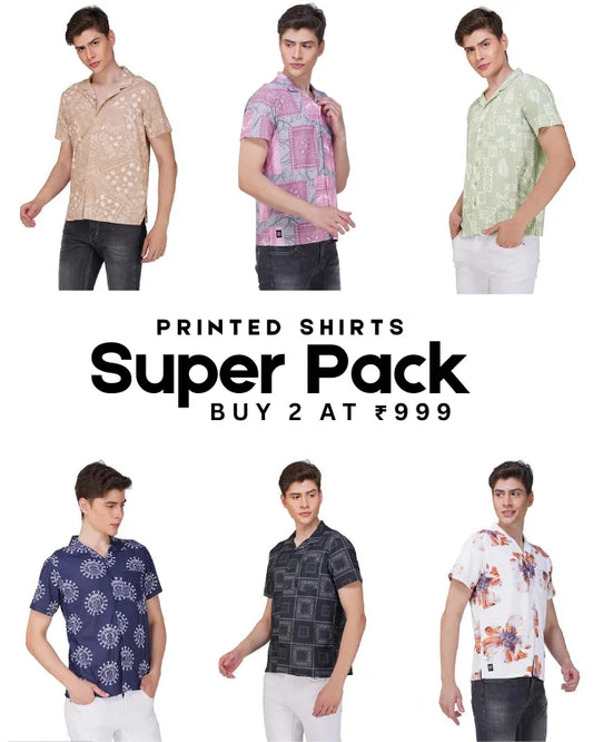 Pick Any 2 - Printed Shirts Combo