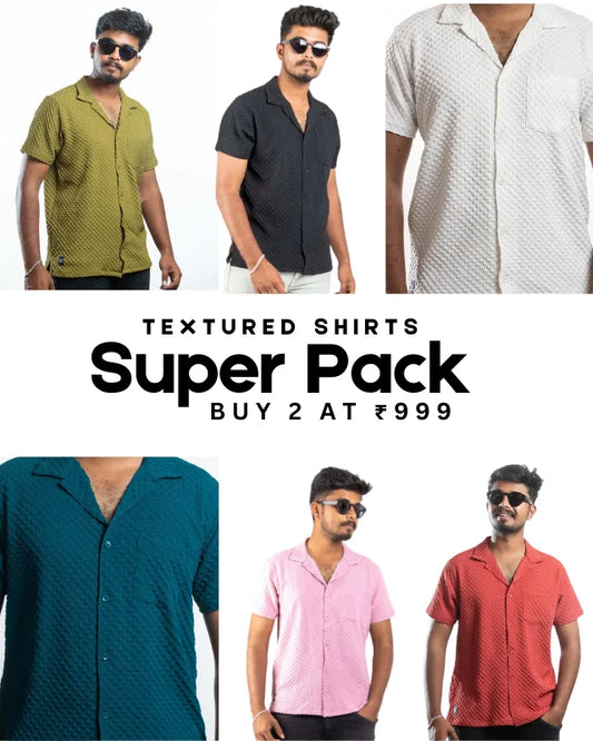 Pick Any 2 - Textured Shirts Combo